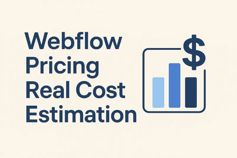 webflow pricing real cost estimation