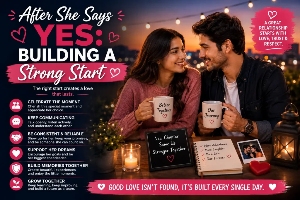 after she says yes building a strong start