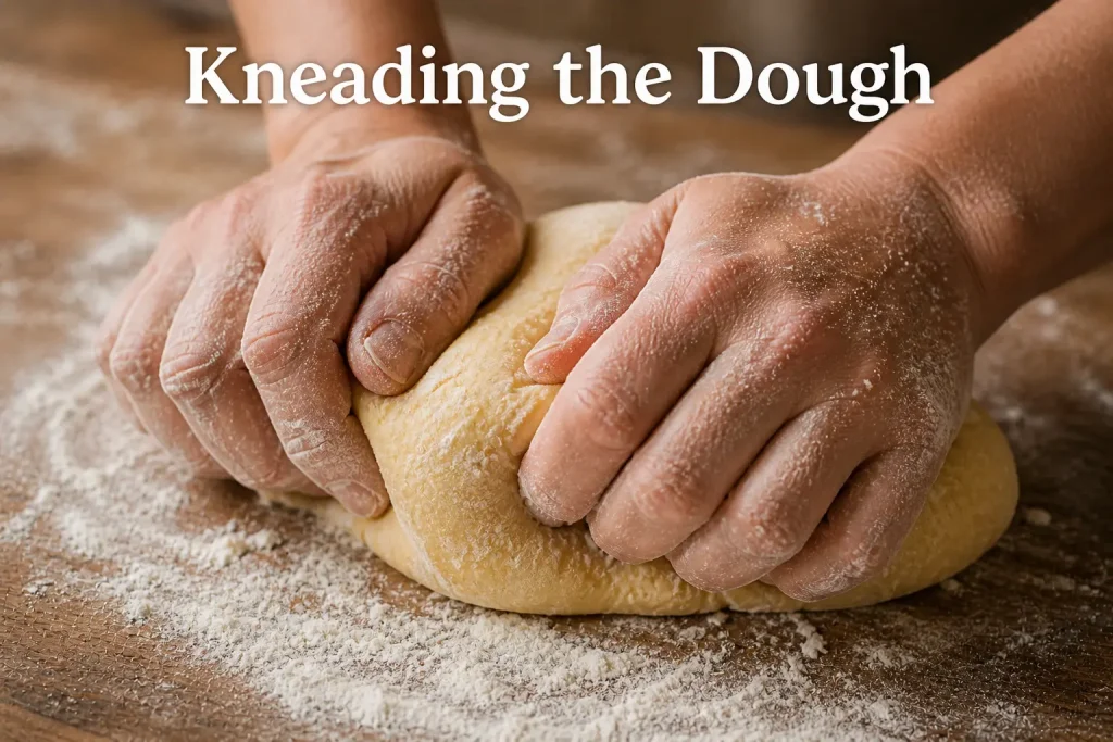 kneading the dough