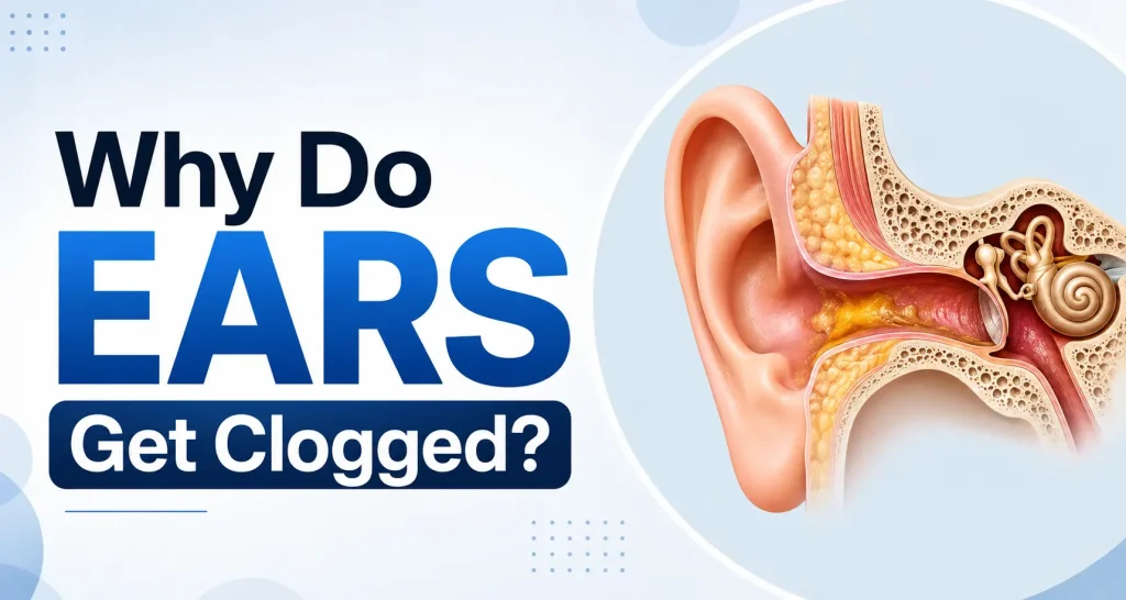 why do ears get clogged