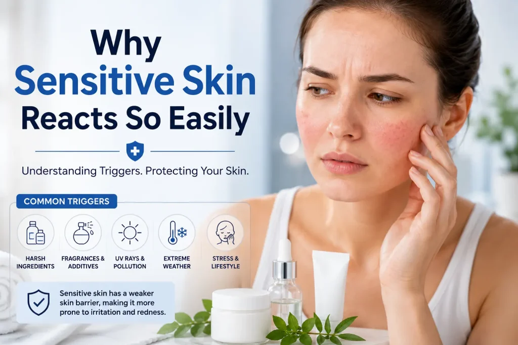 why sensitive skin reacts so easily