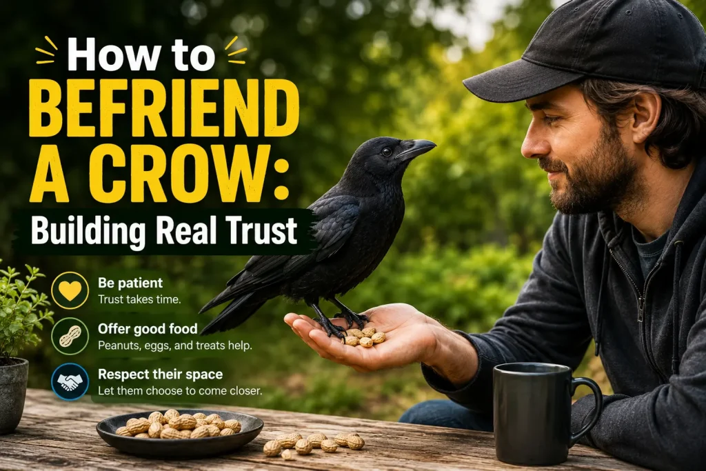 how to befriend a crow building real trust