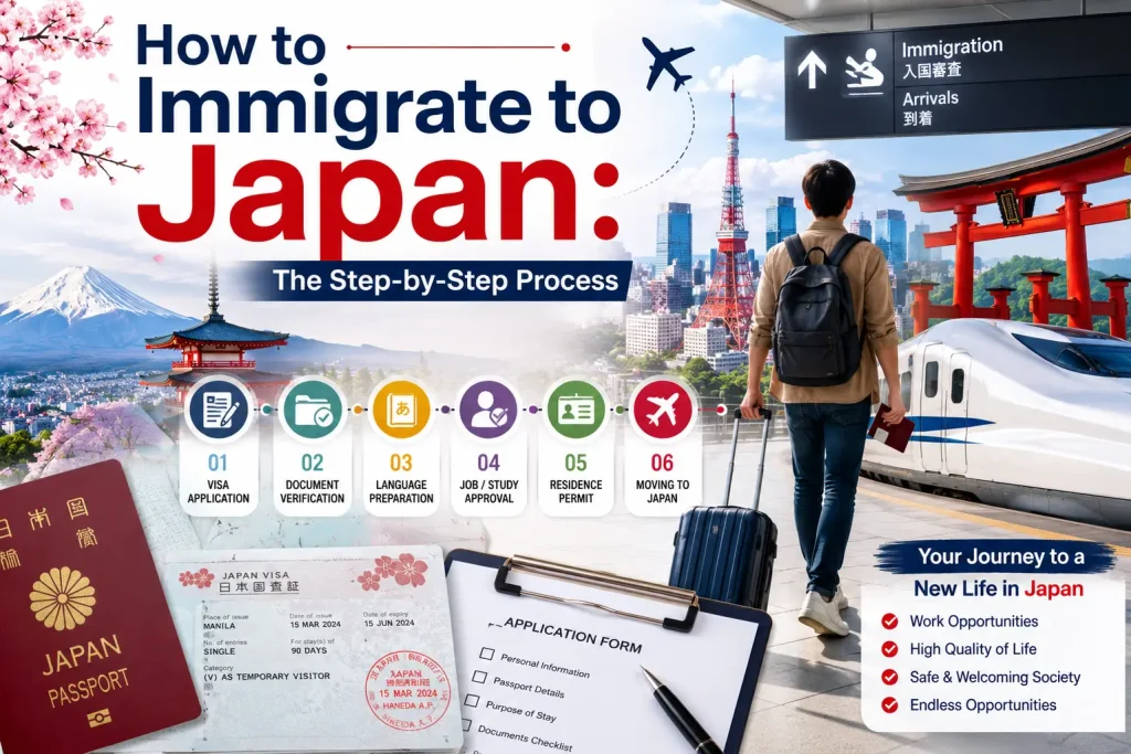 how to immigrate to japan
