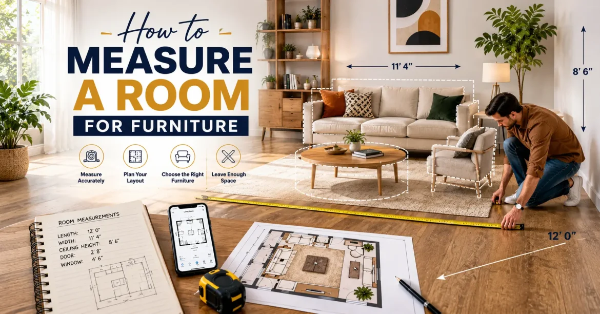how to measure a room for furniture