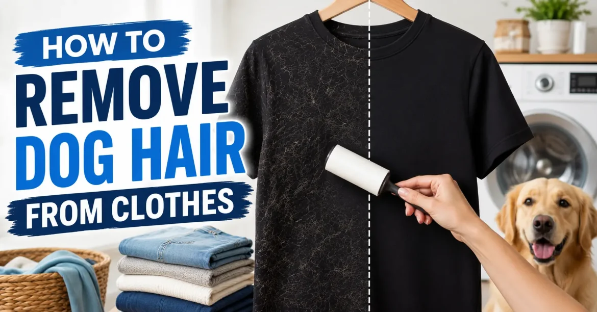 how to remove dog hair from clothes