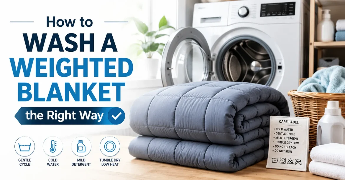 how to wash a weighted blanket