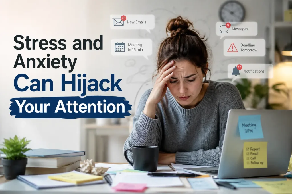 stress and anxiety can hijack your attention