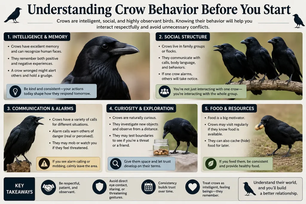 understanding crow behavior before you start