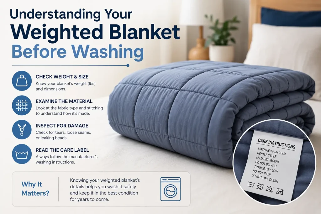 understanding your weighted blanket before washing